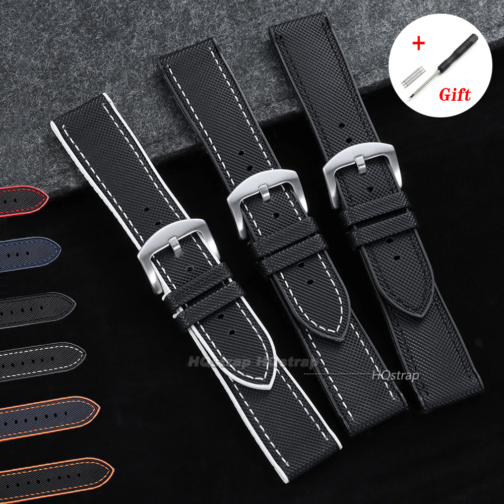 Suede Strap Watch - Naylon Yelken Bezi Kauçuk Hibrit Saat