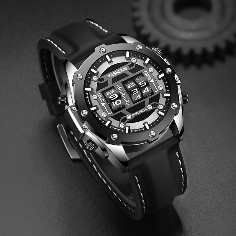 Yaratıcı Watche Dijital Kuvars - Leather Watch Band Men incelemesi ve fiyatı
