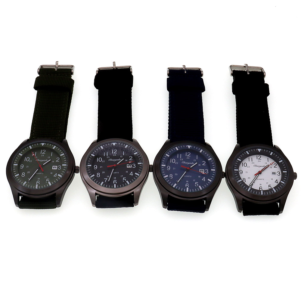 Lüks Erkek Kuvars Saat Spor Gü - Canvas Strap Watch incelemesi ve fiyatı